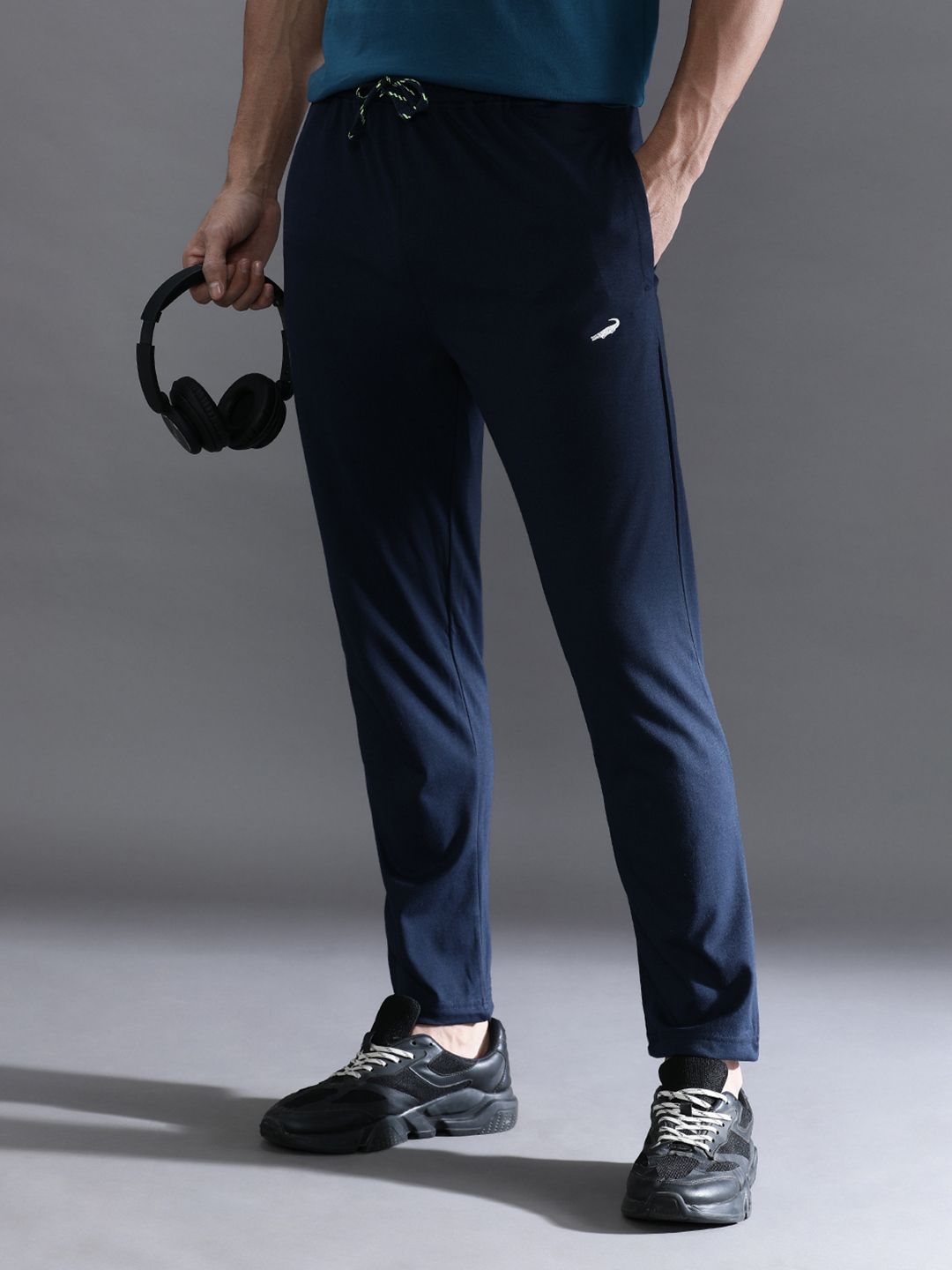 crocodile Men Solid Dark Blue Track Pants-picture-28