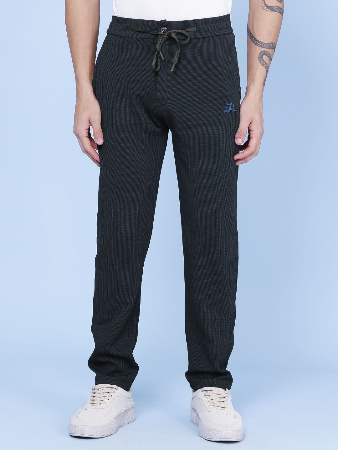 v-mart Men Solid Light Green Track Pants-picture-20