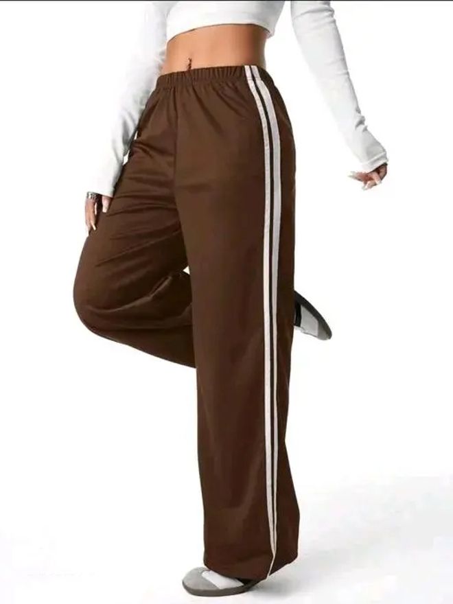 priyansh enterprises Women Striped Brown Track Pants-picture-25