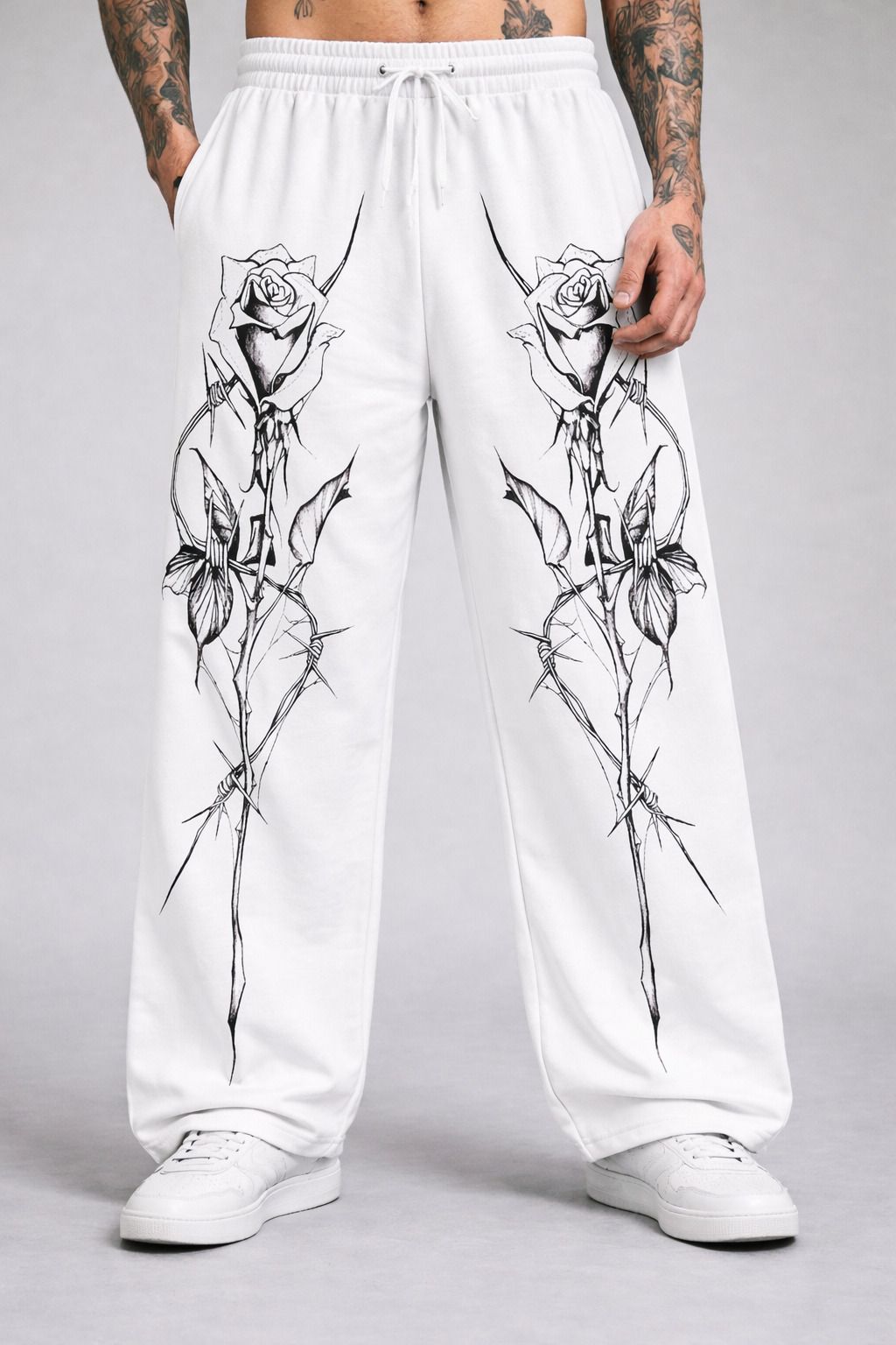 zentik Men Printed Grey Track Pants-picture-10