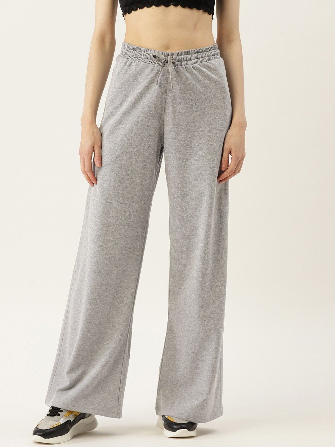 femea Women Solid Grey Track Pants-picture-6