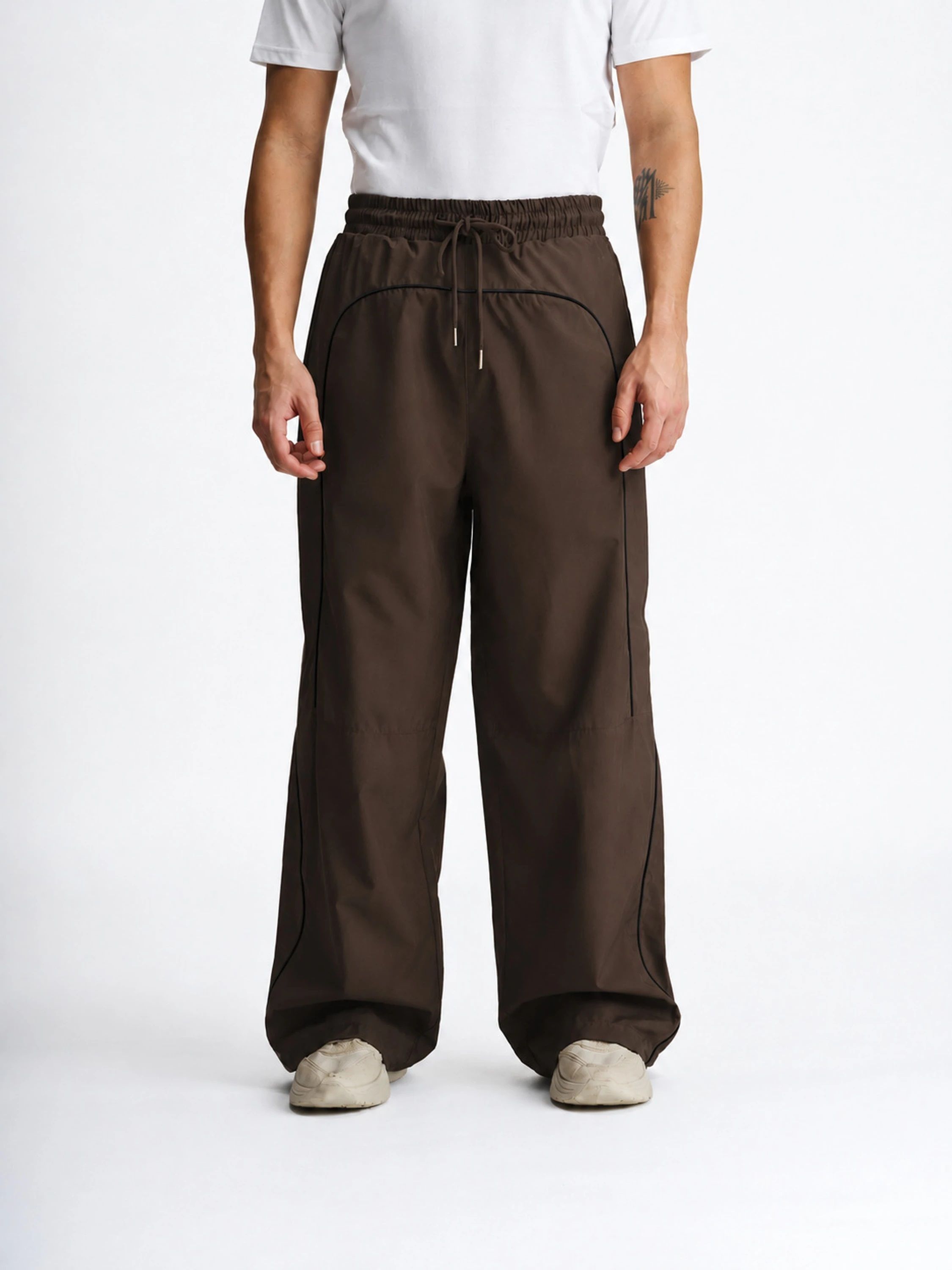 aa international Men Solid Brown Track Pants-picture-20