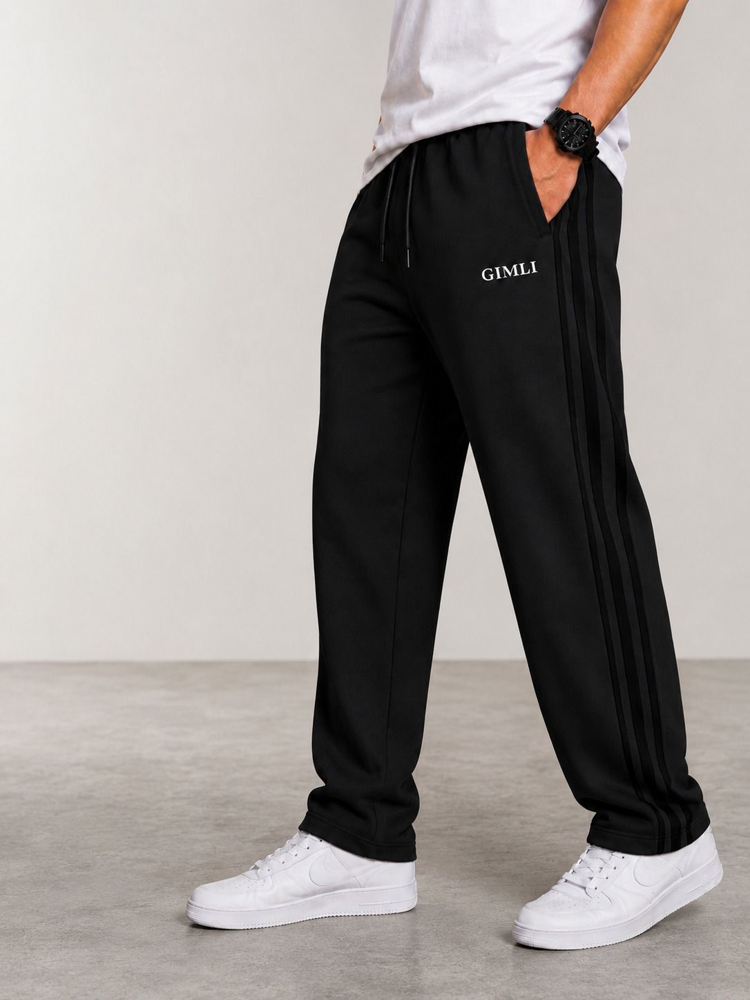 gimli Men Solid Grey Track Pants-picture-21