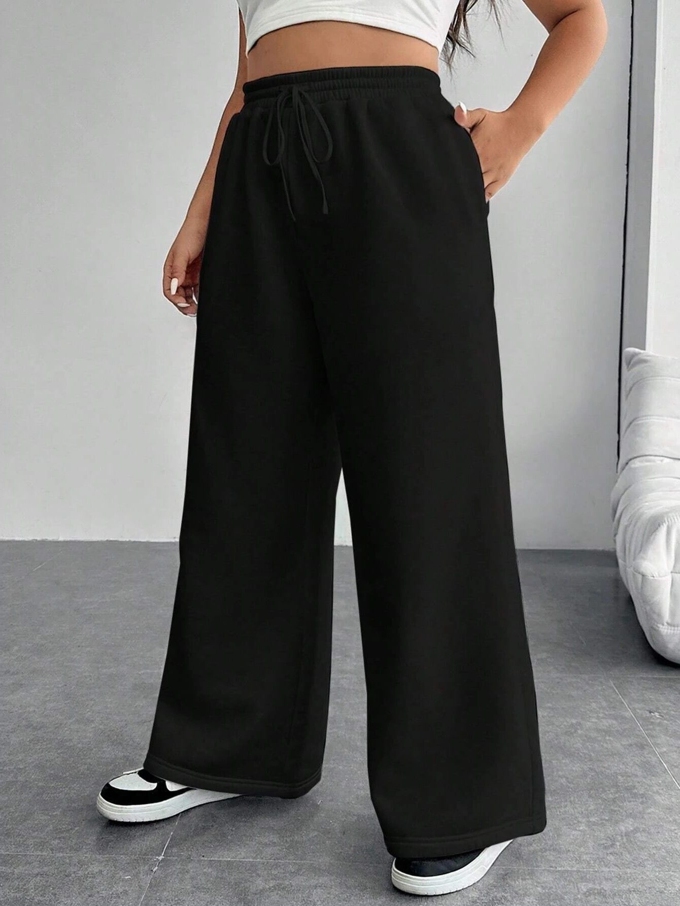 progeny Women Solid Black Track Pants-picture-26