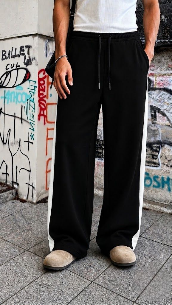 dockstreet Men Solid Black Track Pants-picture-43