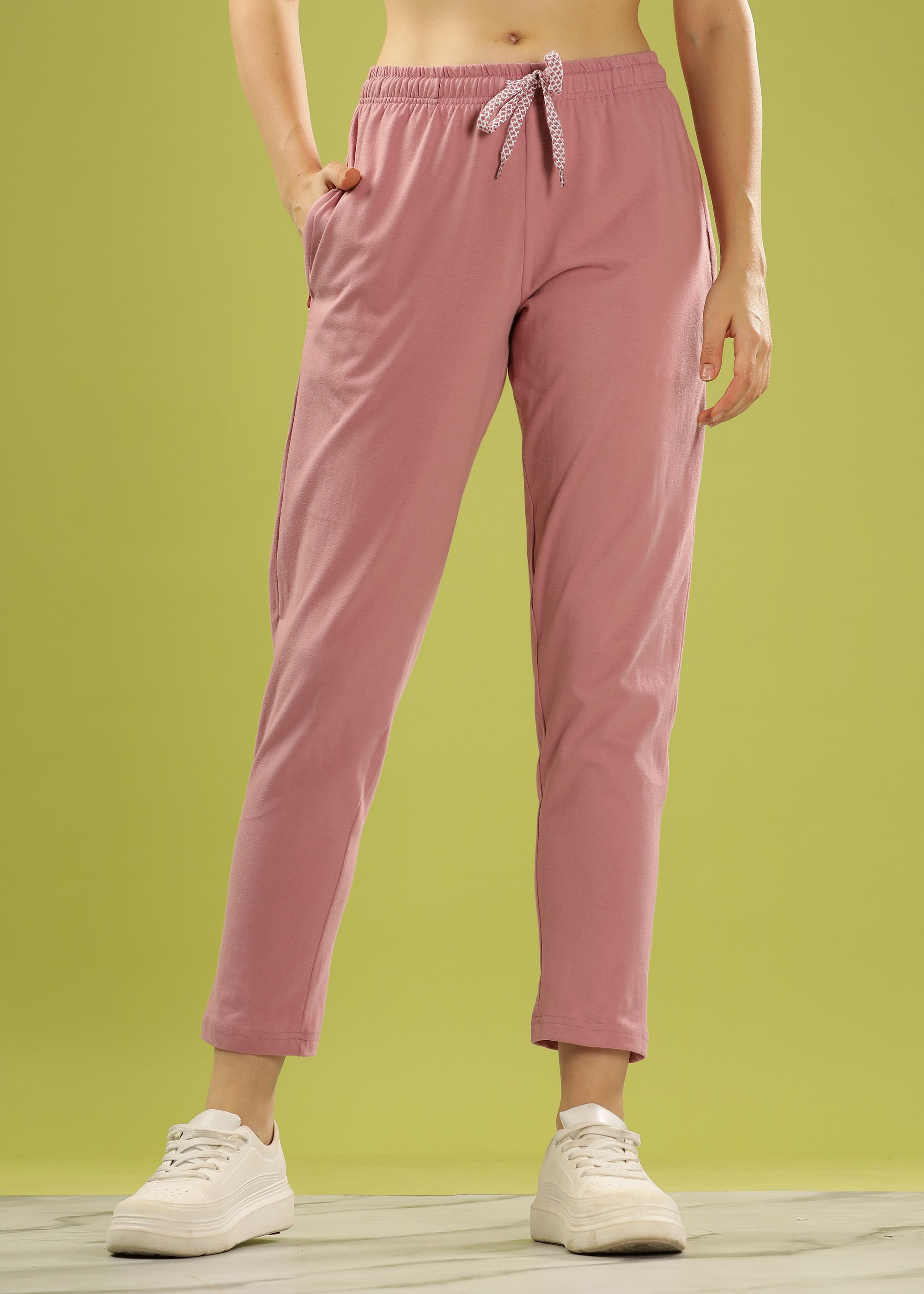 dollar Women Solid Pink Track Pants-picture-14
