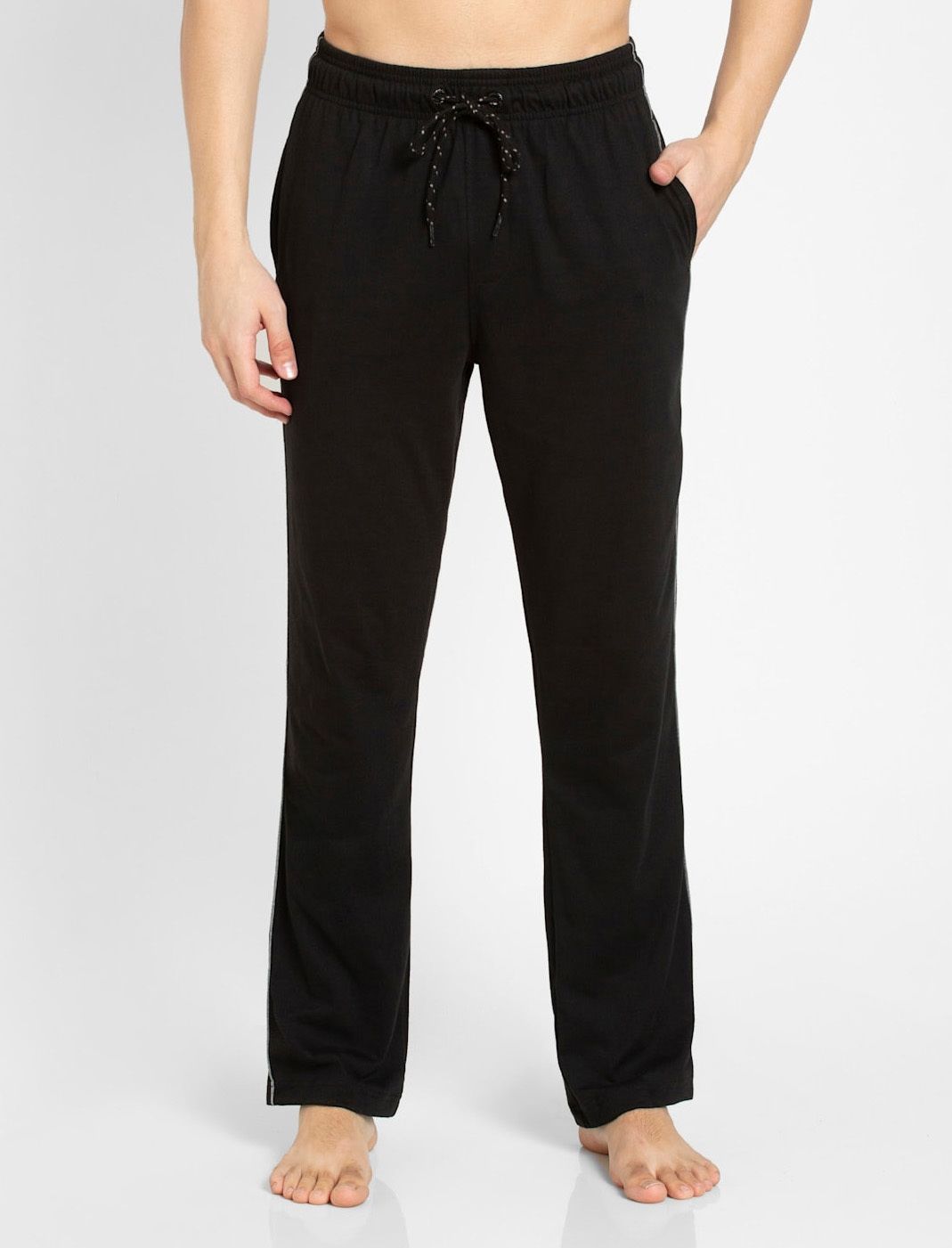 jockey Men Solid Black Track Pants-picture-16