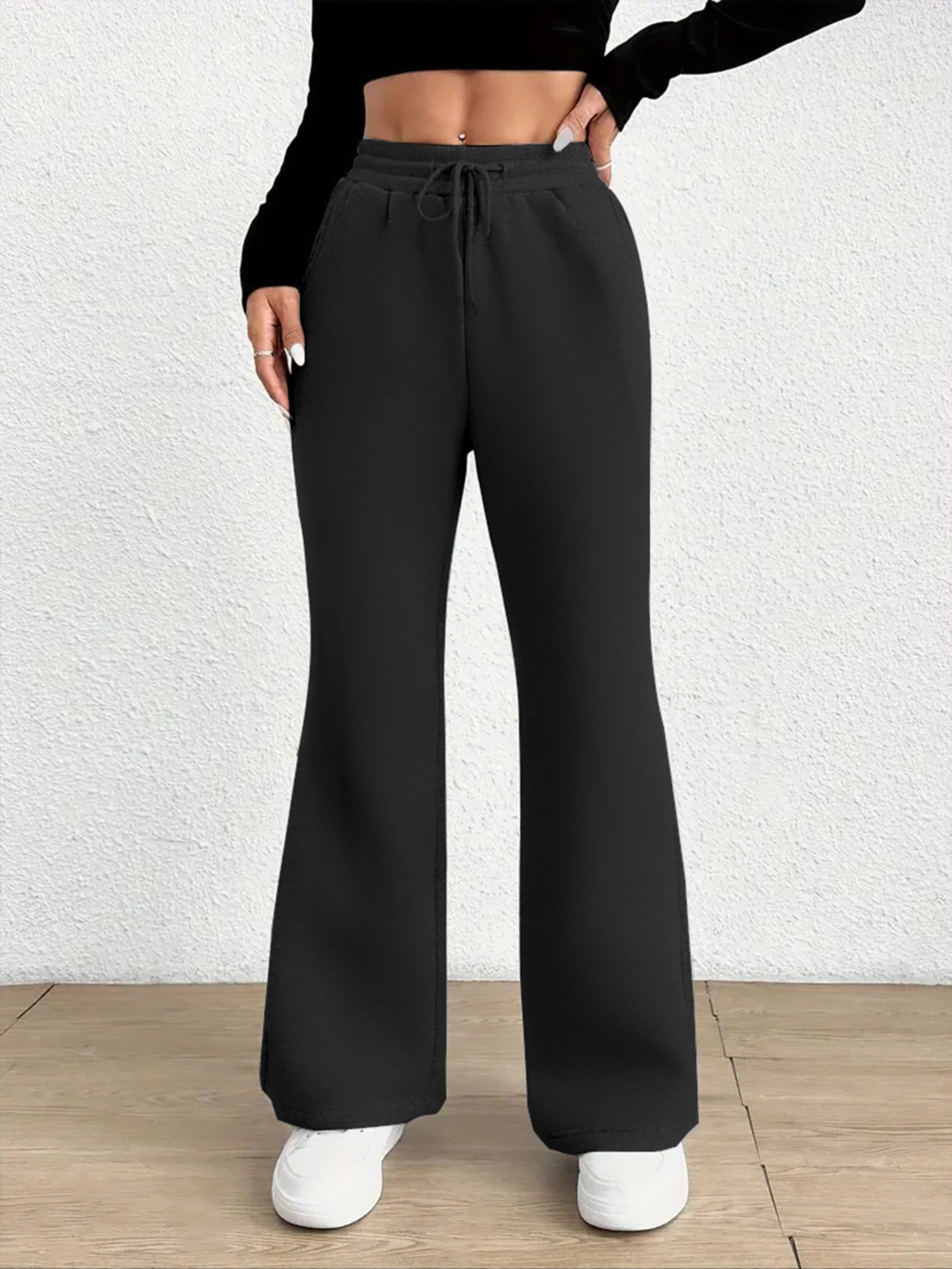 dockstreet Women Solid Black Track Pants-picture-35