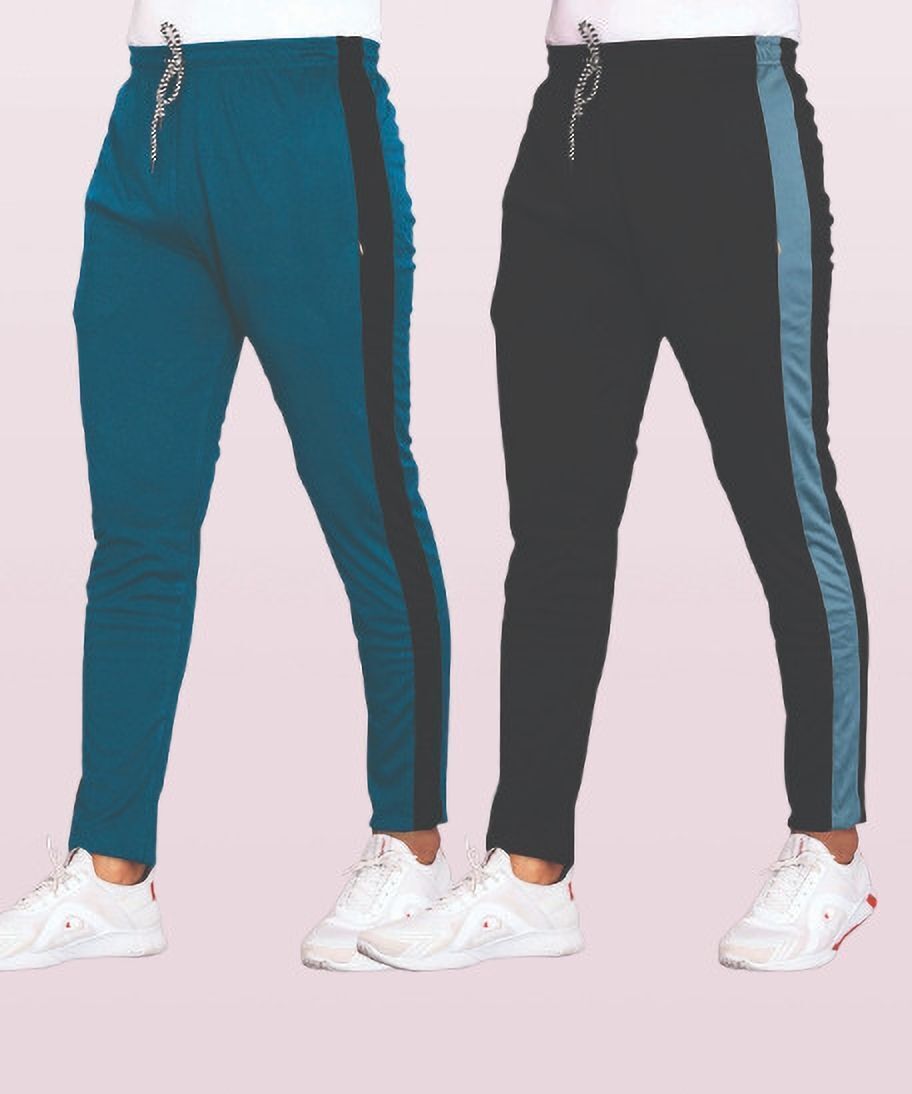 coveatvolo trends Pack of 2 Men Solid Grey Track Pants-picture-18