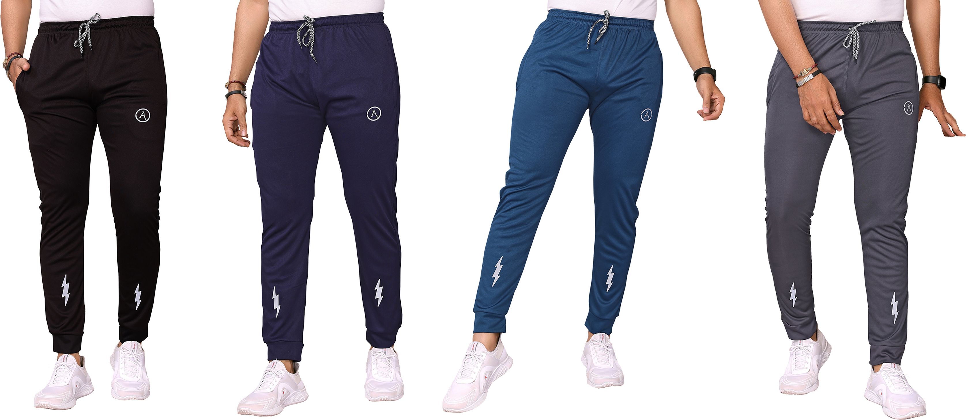 kashvi Pack of 4 Men Printed Multicolor Track Pants-picture-21