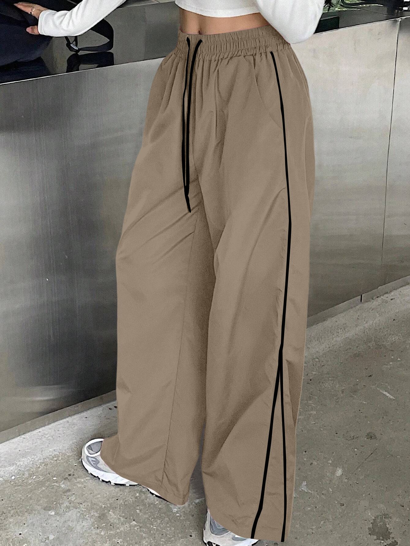 rajovati Women Striped Gold Track Pants-picture-15