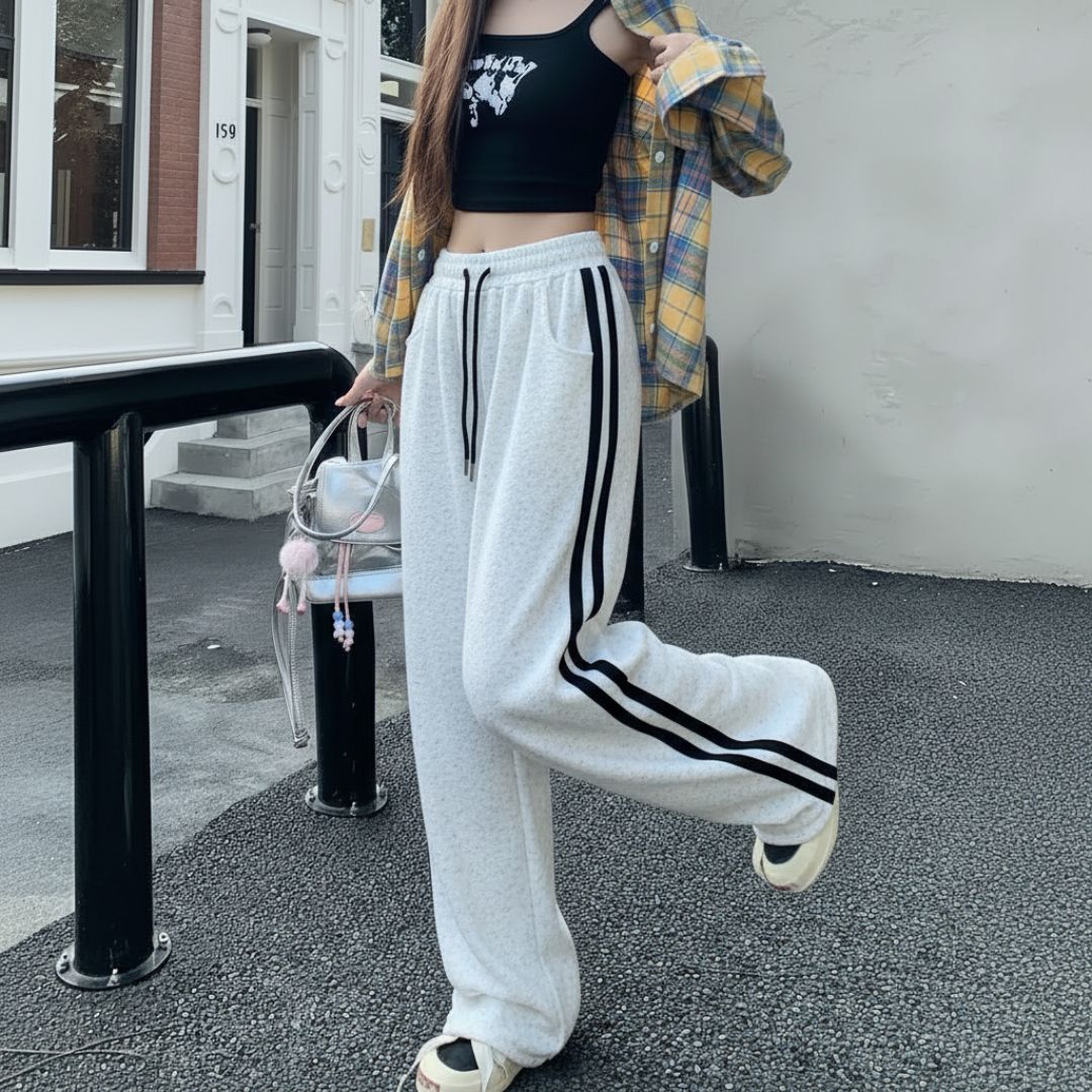 progeny Women Solid White Track Pants-picture-23