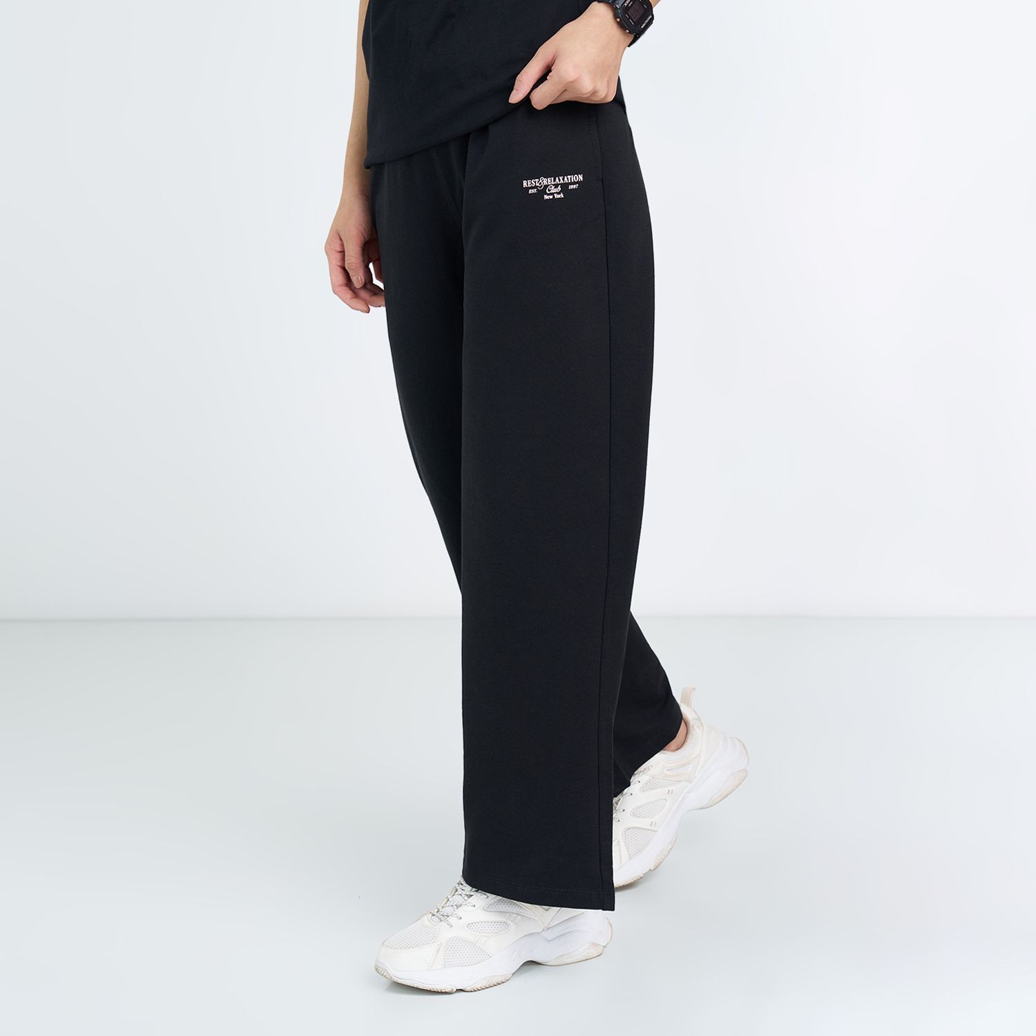 ajile by pantaloons Women Solid Black Track Pants-picture-27