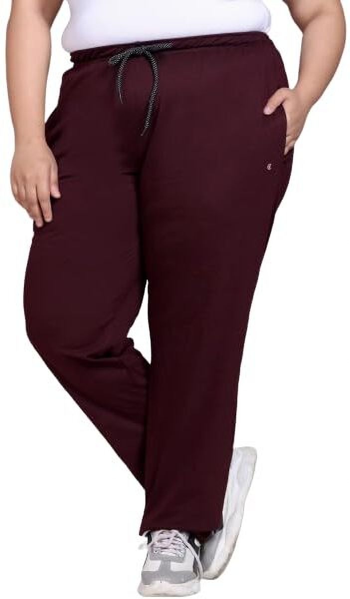 cupid Women Solid Maroon Track Pants-picture-27
