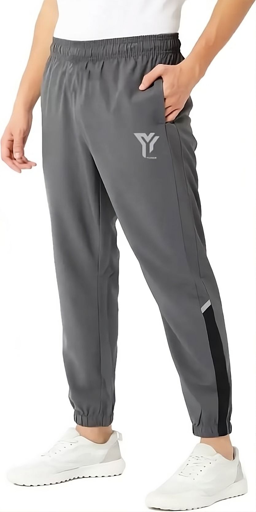 yunek Men Solid Grey Track Pants-picture-20