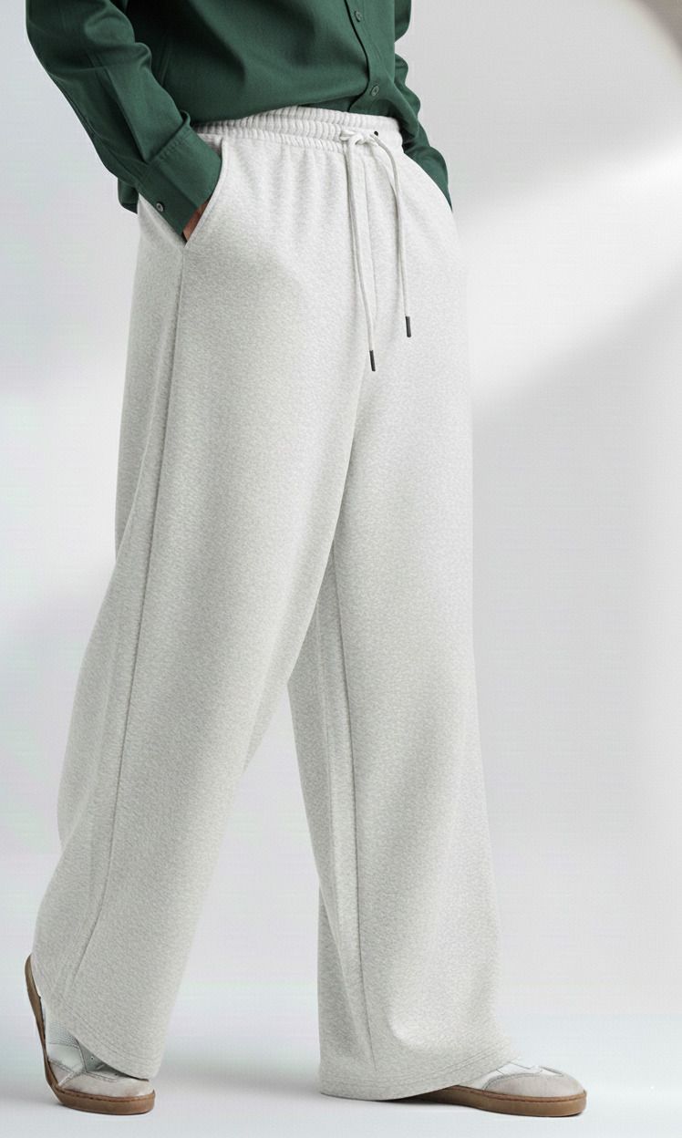 Men Loose Fit Multicolor Cotton Blend Trousers-image-42