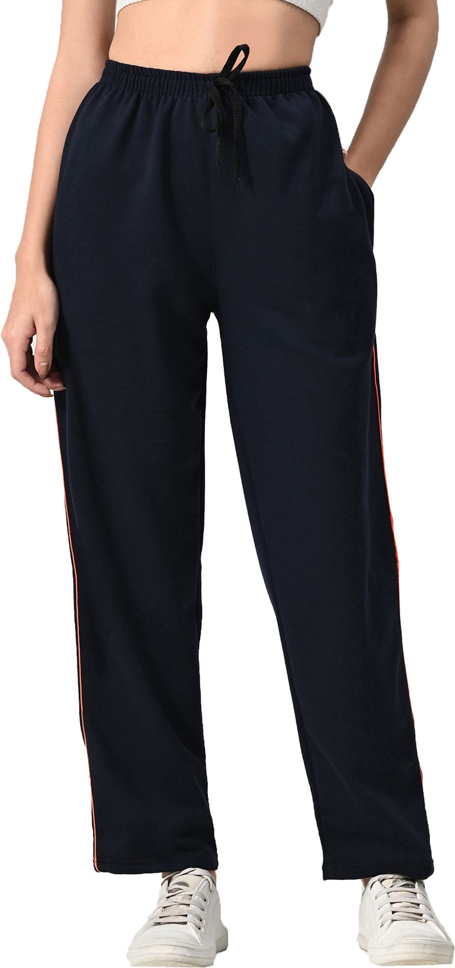 kayu Women Solid Dark Blue Track Pants-picture-32