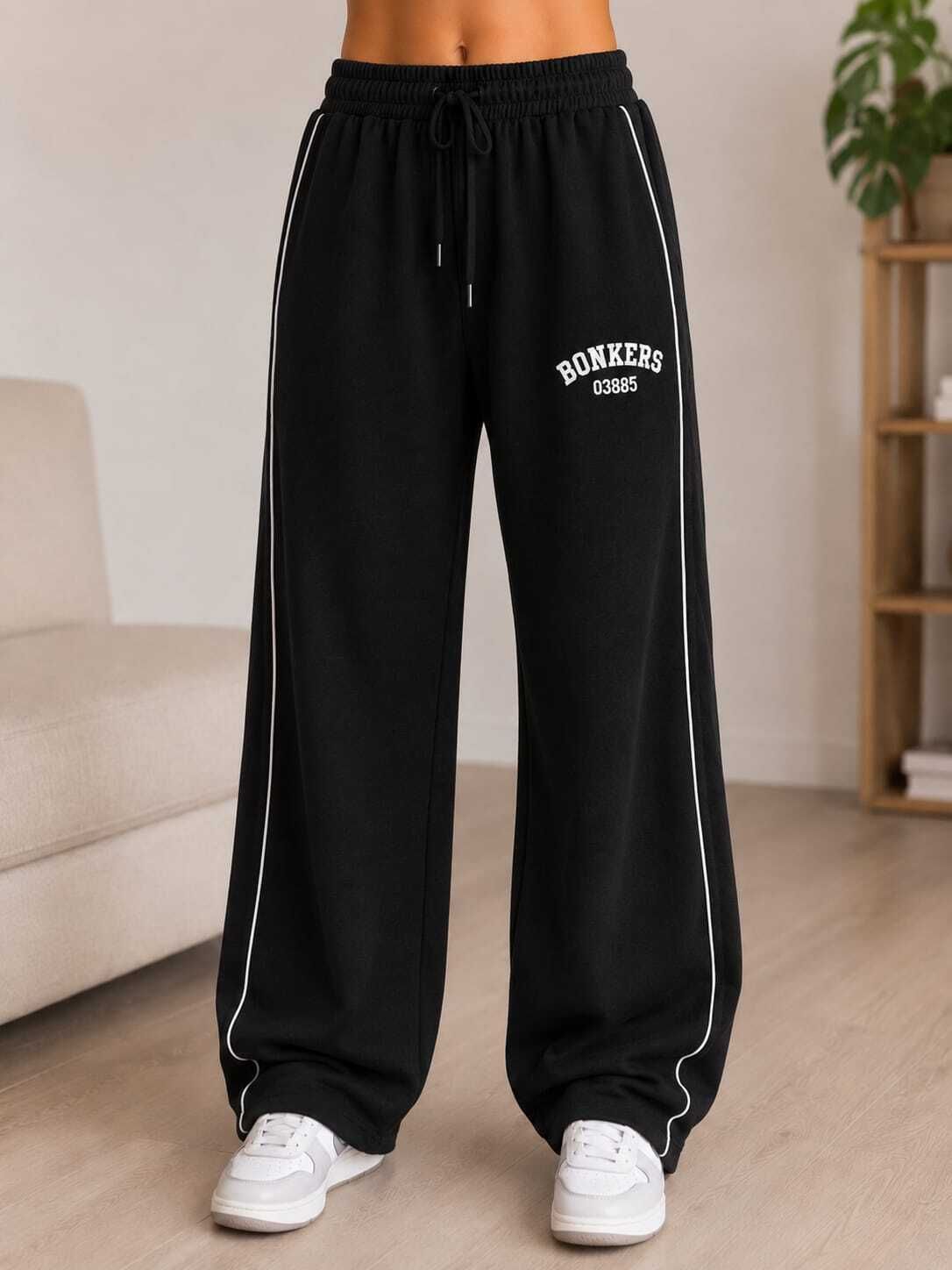 rivaan fab Women Solid, Printed Black Track Pants-picture-26