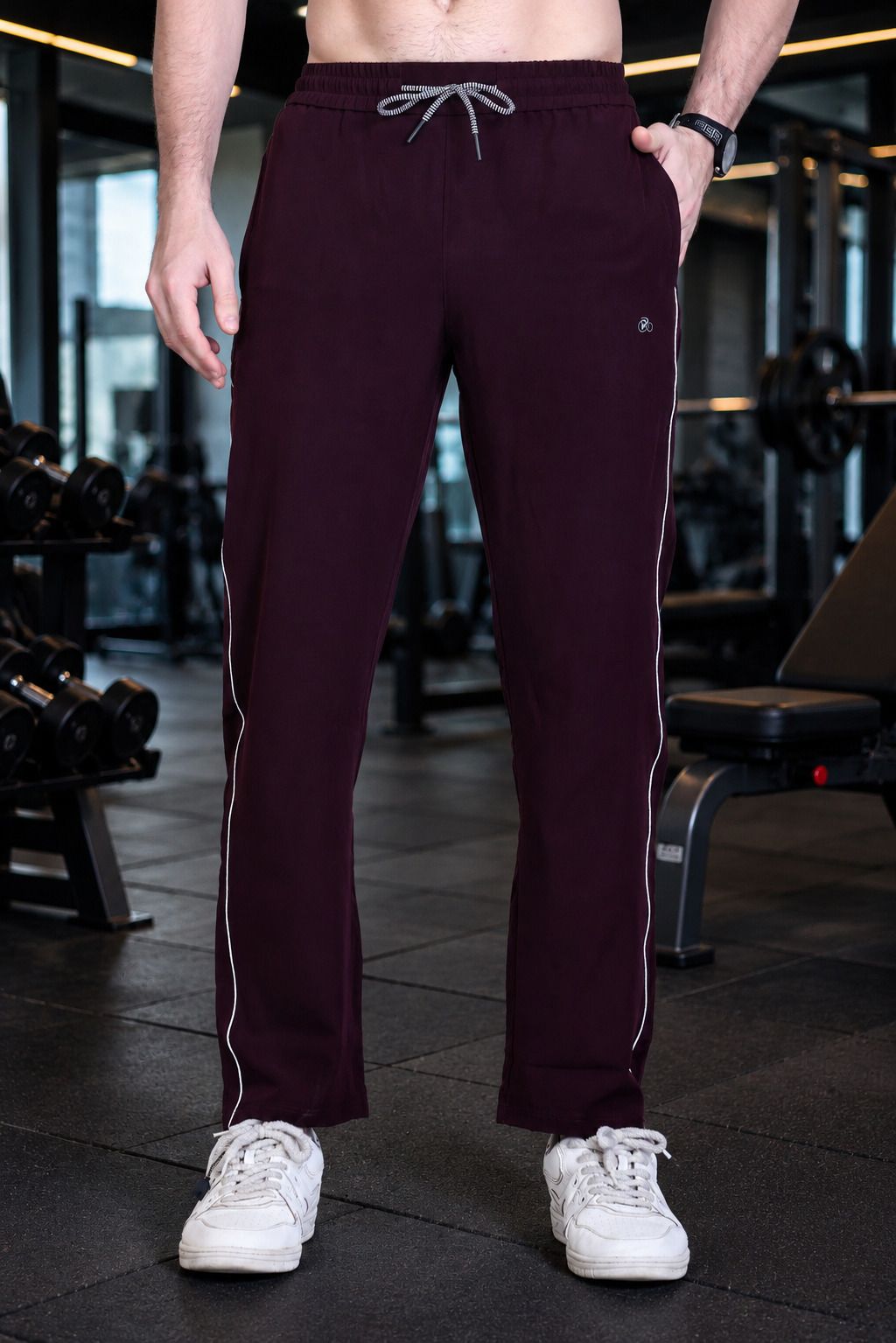 khazra Men Solid Black Track Pants-picture-2