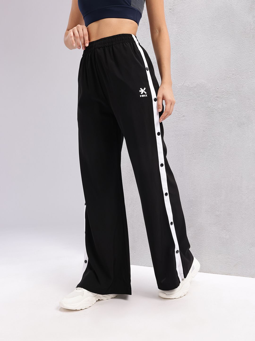 Women Solid Black Track Pants-image-35