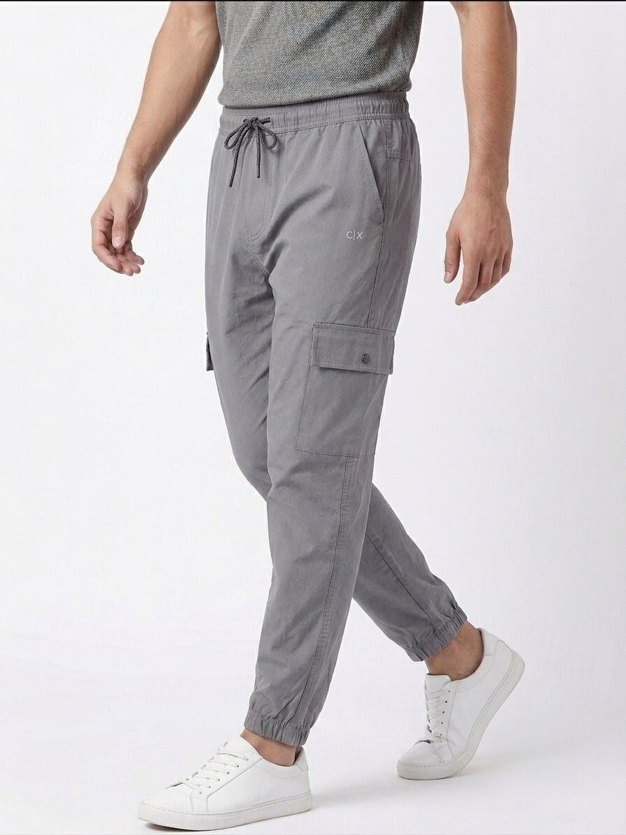 coutrix Men Solid Black Track Pants-picture-11