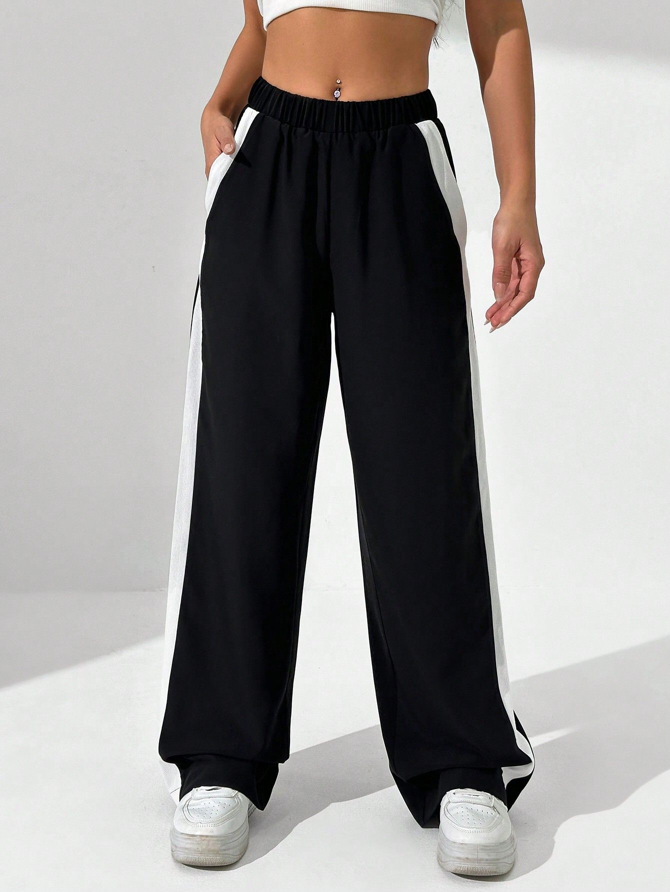 dockstreet Women Solid Black Track Pants-picture-29
