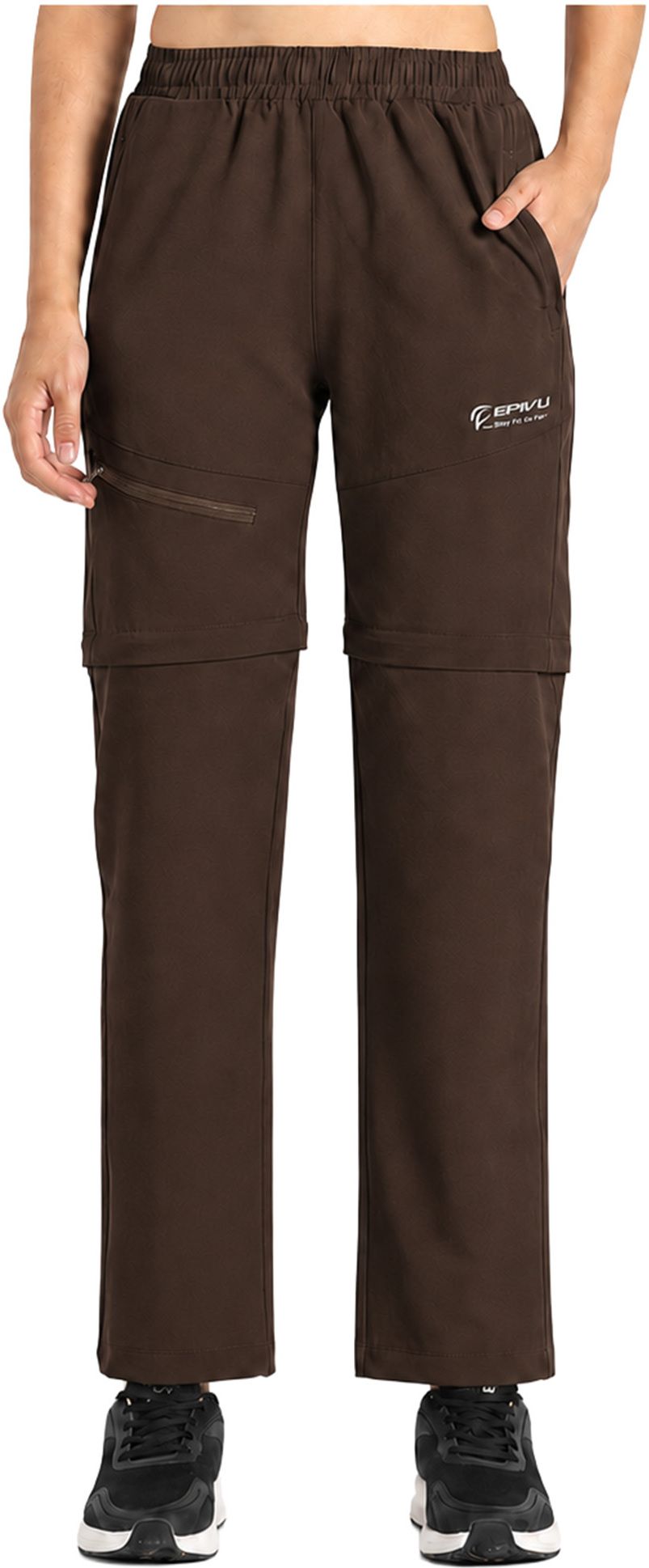 epivu Women Solid Brown Track Pants-picture-26