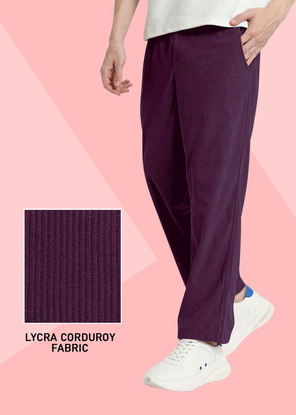 indiclub Men Self Design Maroon Track Pants-picture-25