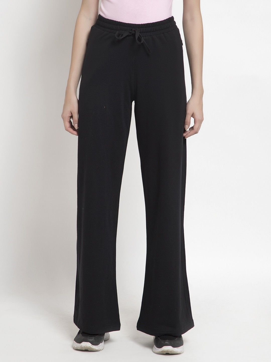 femea Women Solid Black Track Pants-picture-16