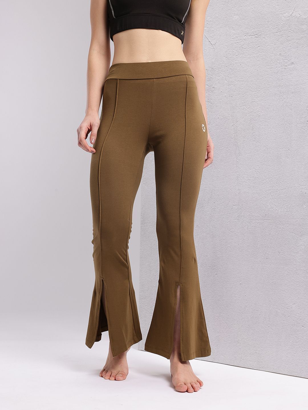 hrx by hrithik roshan Women Solid Brown Track Pants-picture-19