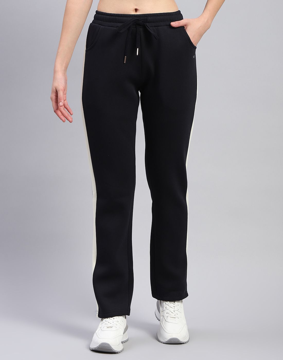 monte carlo Women Solid Black Track Pants-picture-17