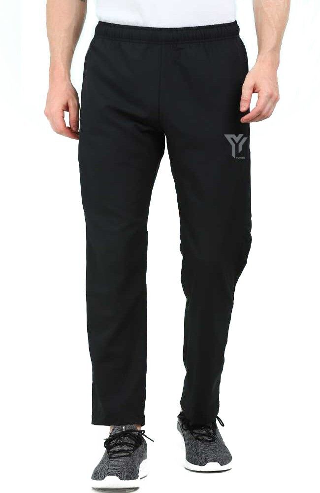 yunek Men Solid Black Track Pants-picture-16