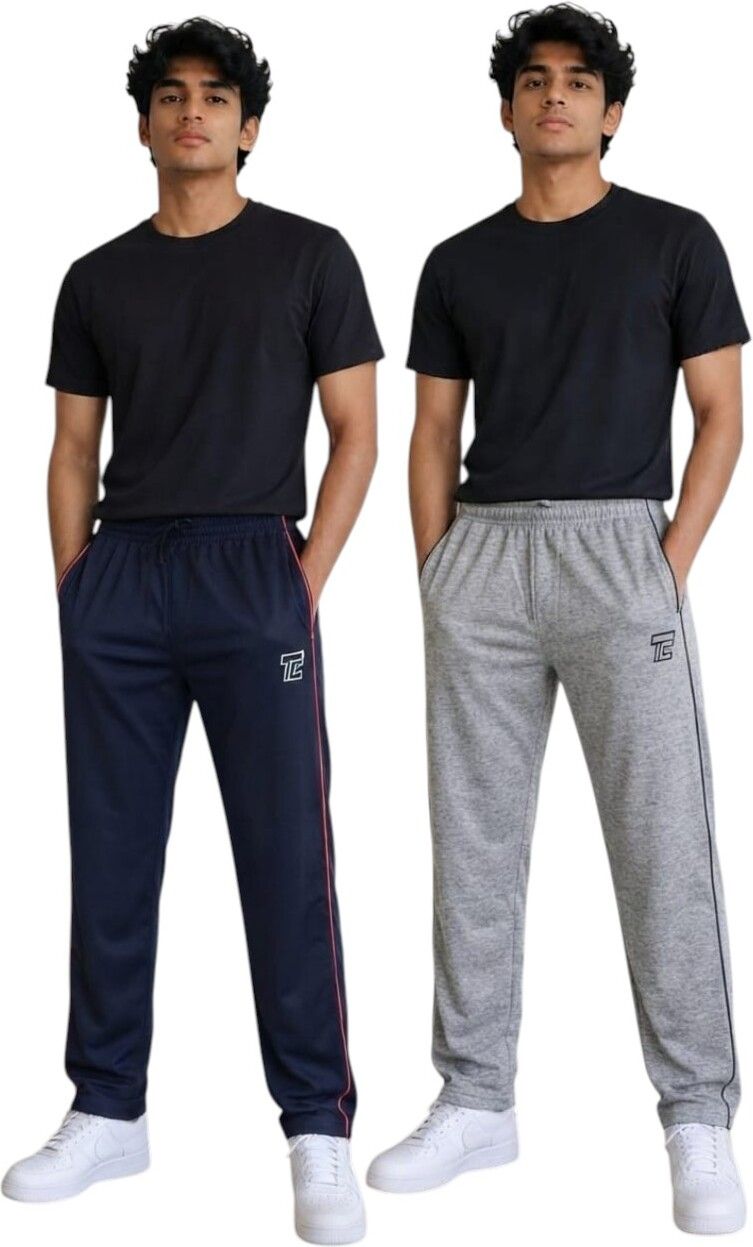 rithvik Pack of 2 Men Graphic Print Multicolor Track Pants-picture-11
