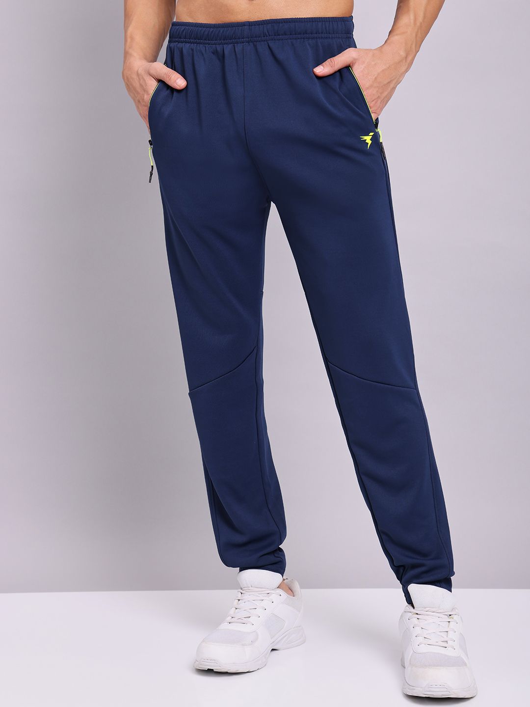 technosport Men Solid Blue Track Pants-picture-22