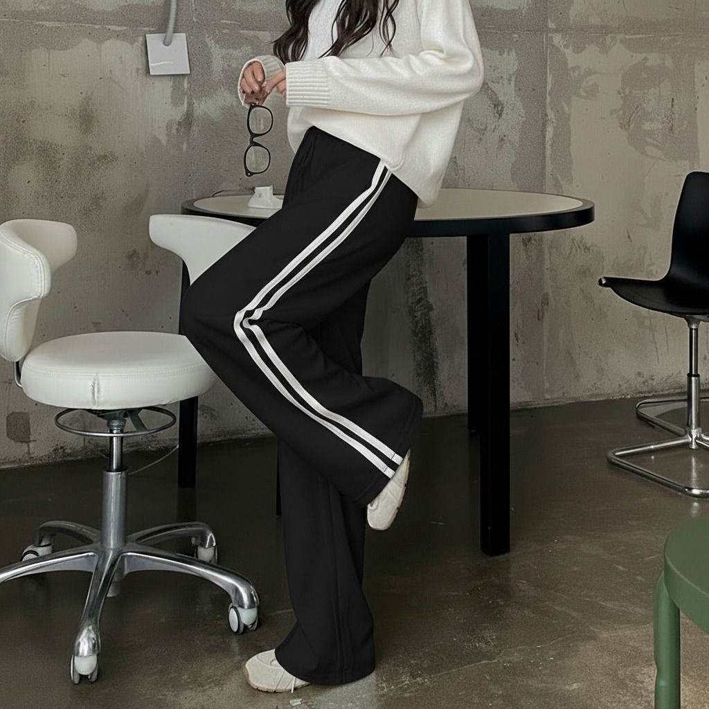 trufflegum Women Solid White Track Pants-picture-11