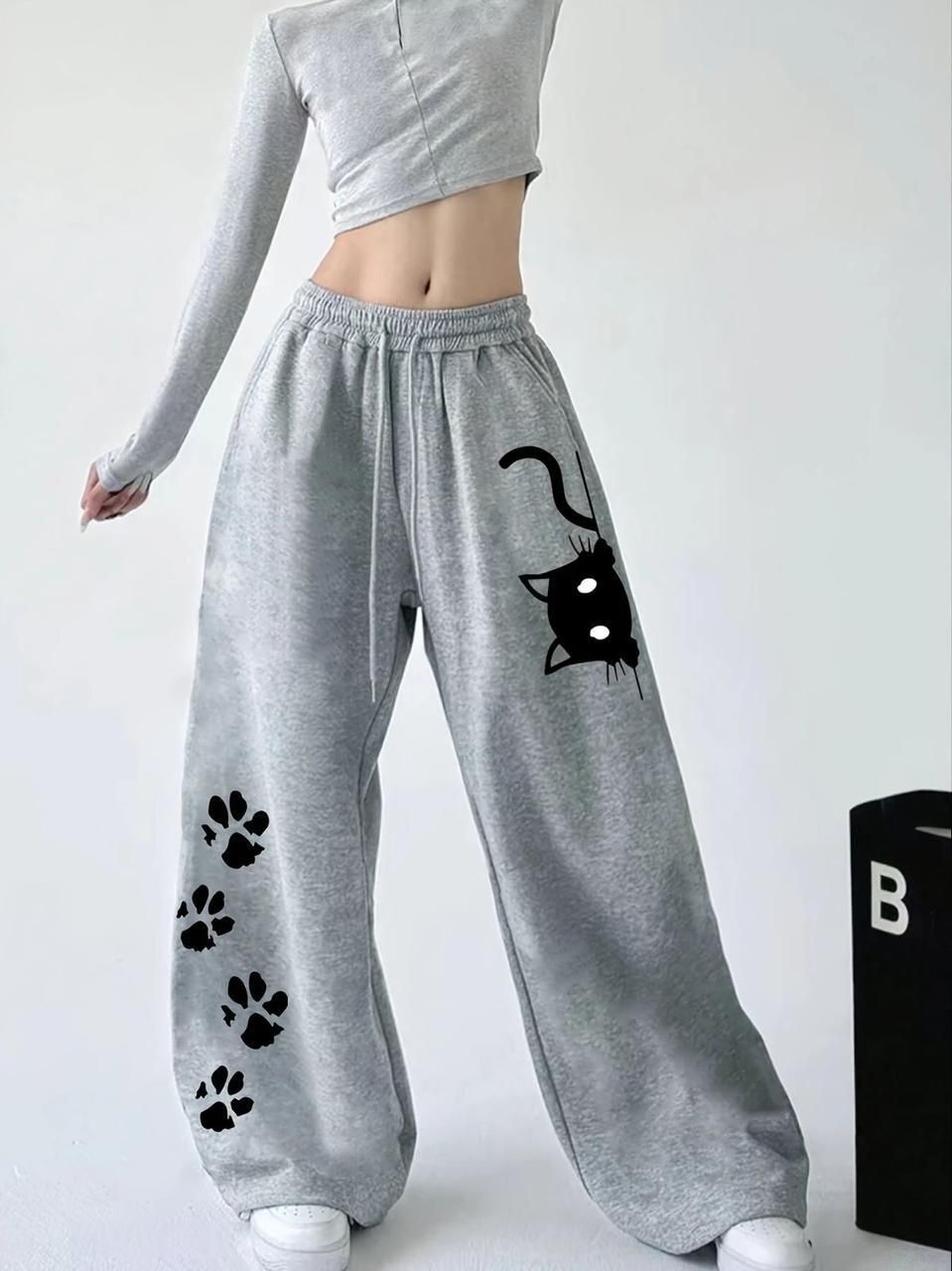 j&z Women Printed Grey Track Pants-picture-14