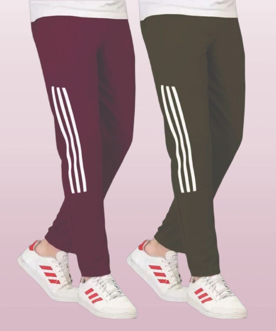 Pack of 2 Men Solid Multicolor Track Pants-image-41