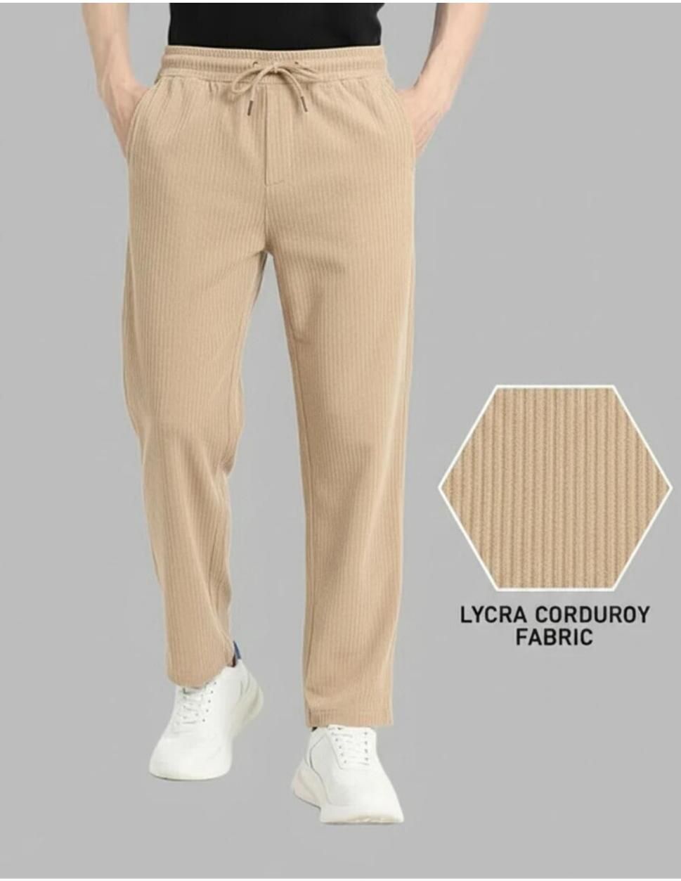bidatsh trend Men Self Design Beige Track Pants-picture-15