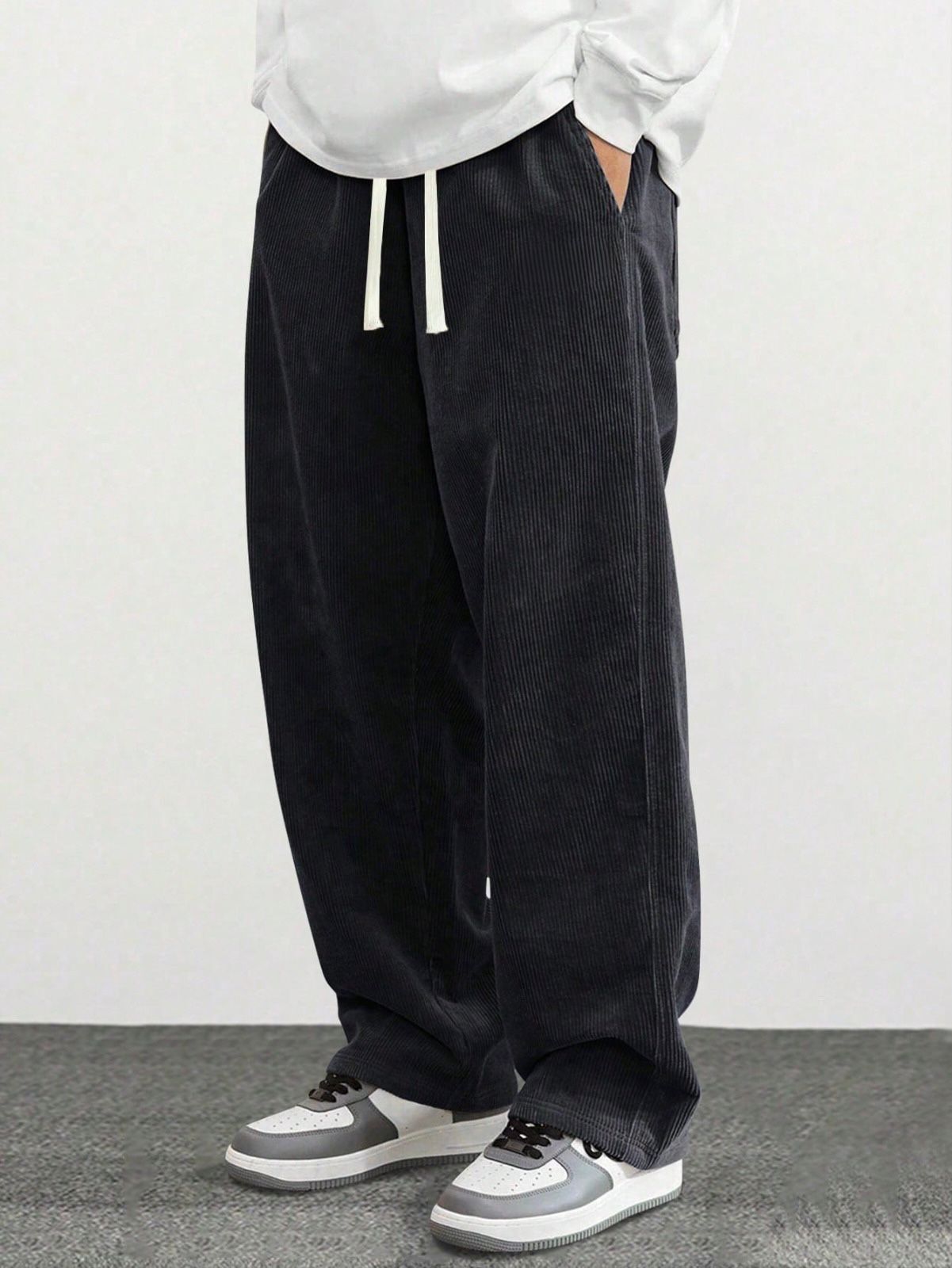 else & what Men Self Design Black Track Pants-picture-24