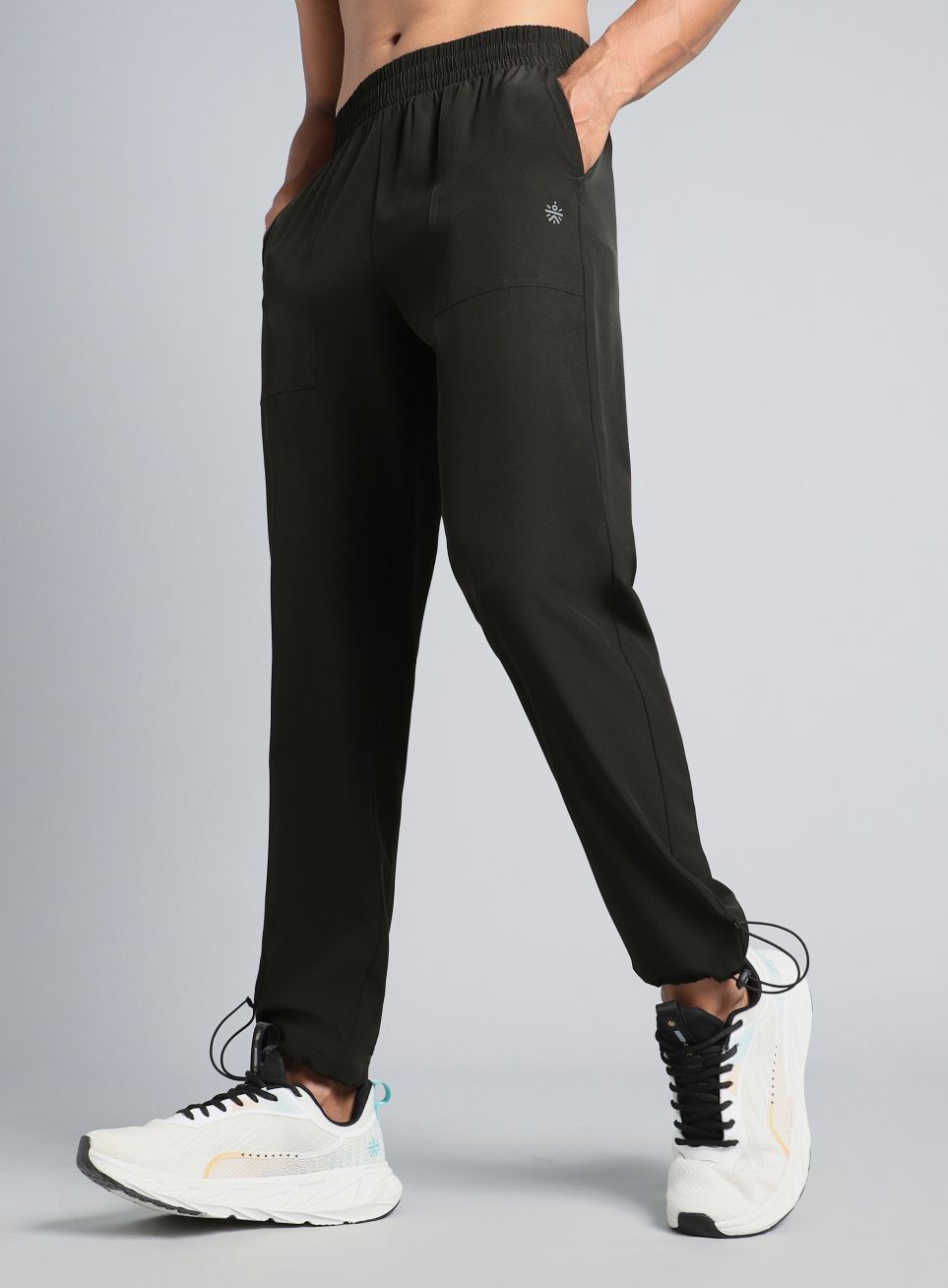 cult Men Solid Black Track Pants-picture-11