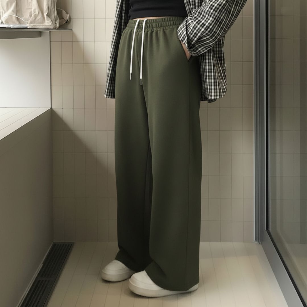 progeny Women Solid Olive Track Pants-picture-32