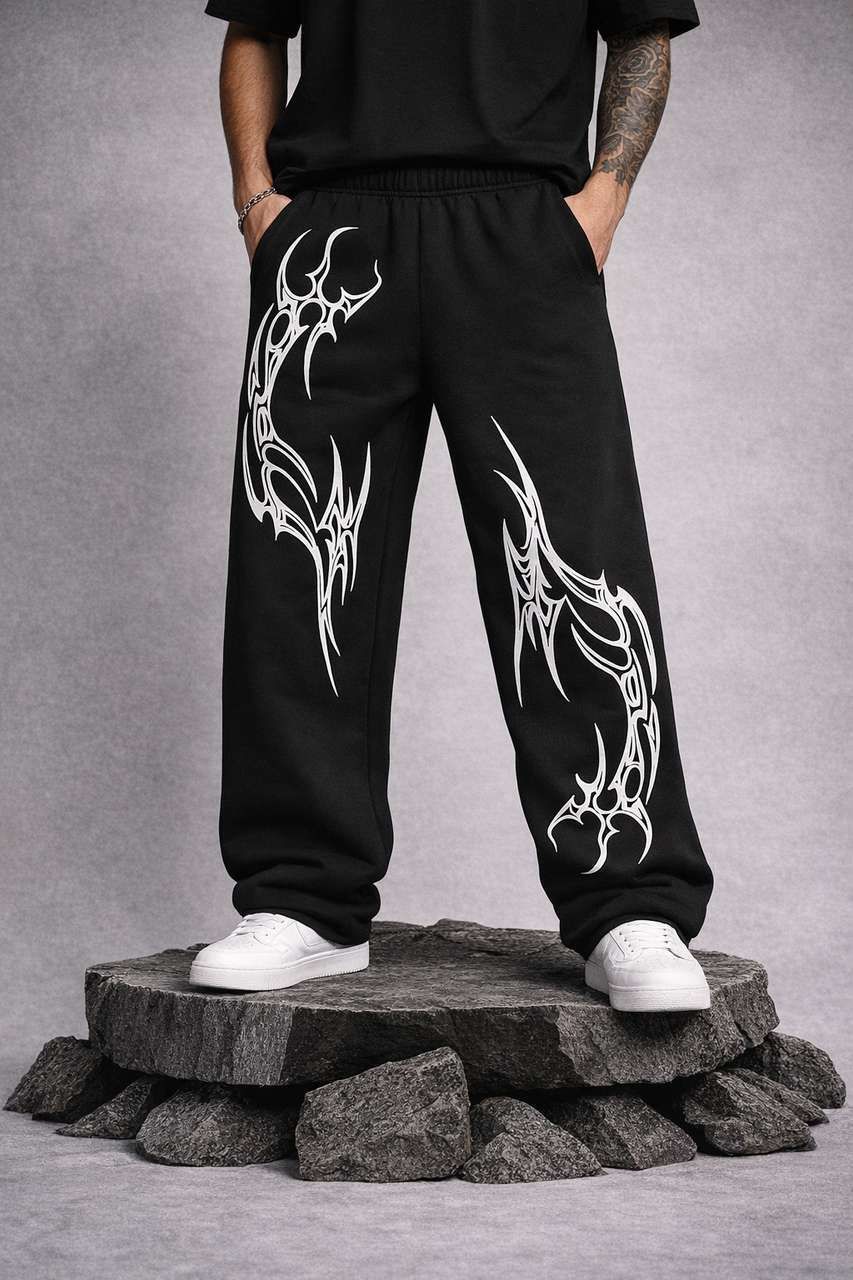 sydney hills Men Printed Black Track Pants-picture-14