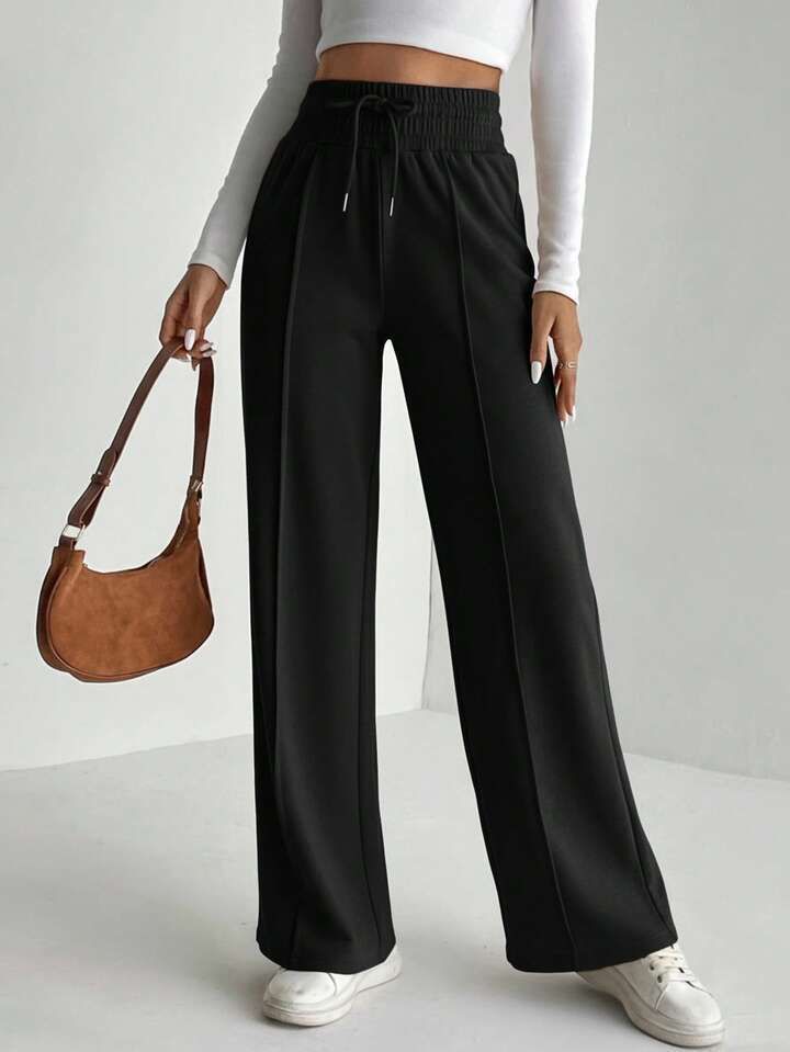 mod young Women Solid Black Track Pants-picture-18