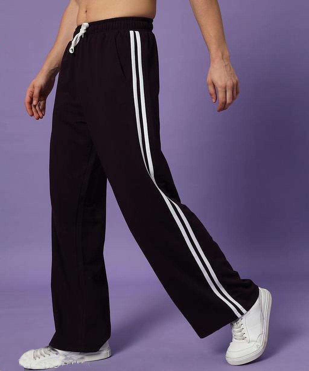 zazbi Women Striped Black Track Pants-picture-21