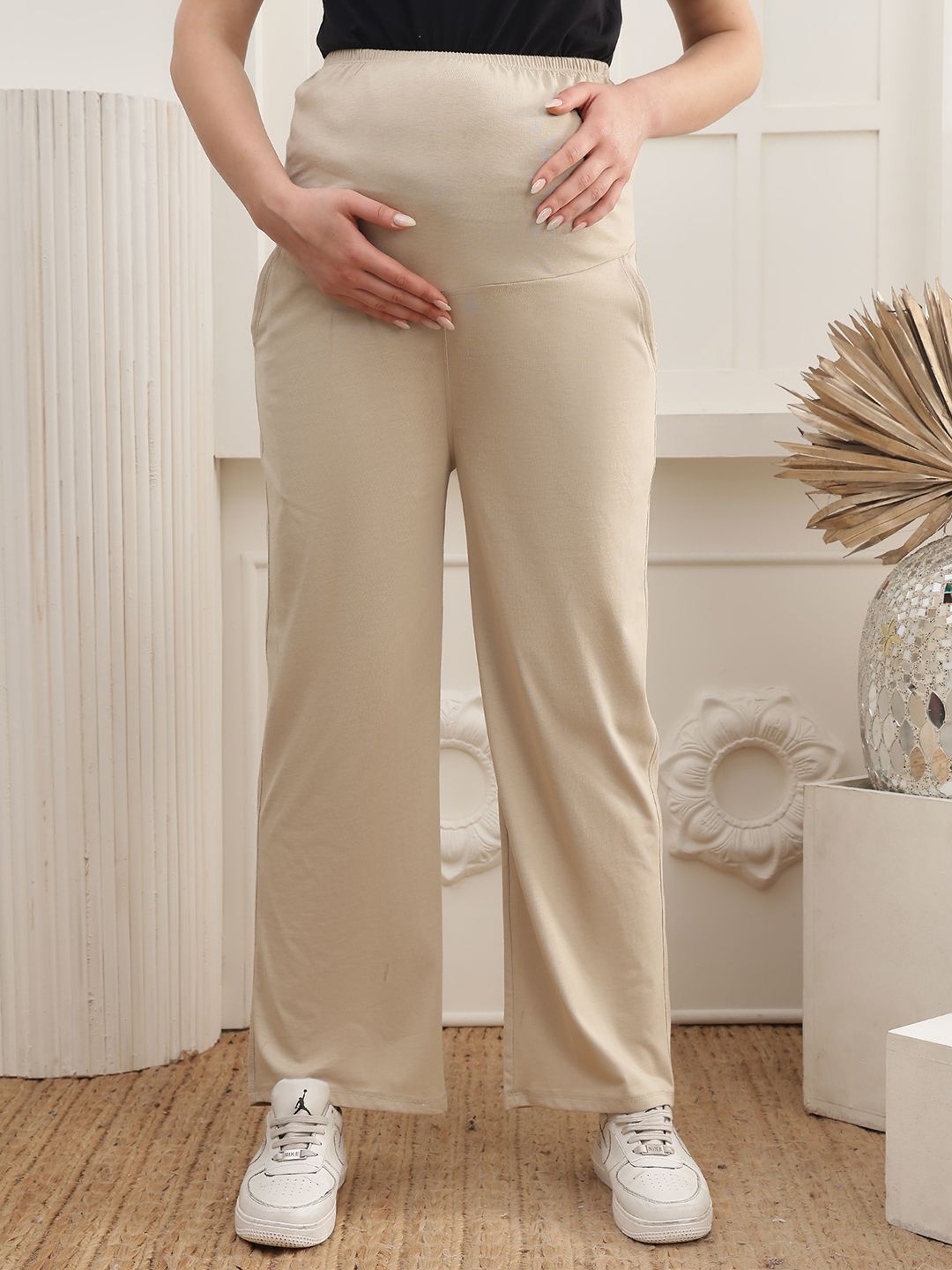 well-kept Women Solid Beige Track Pants-picture-10