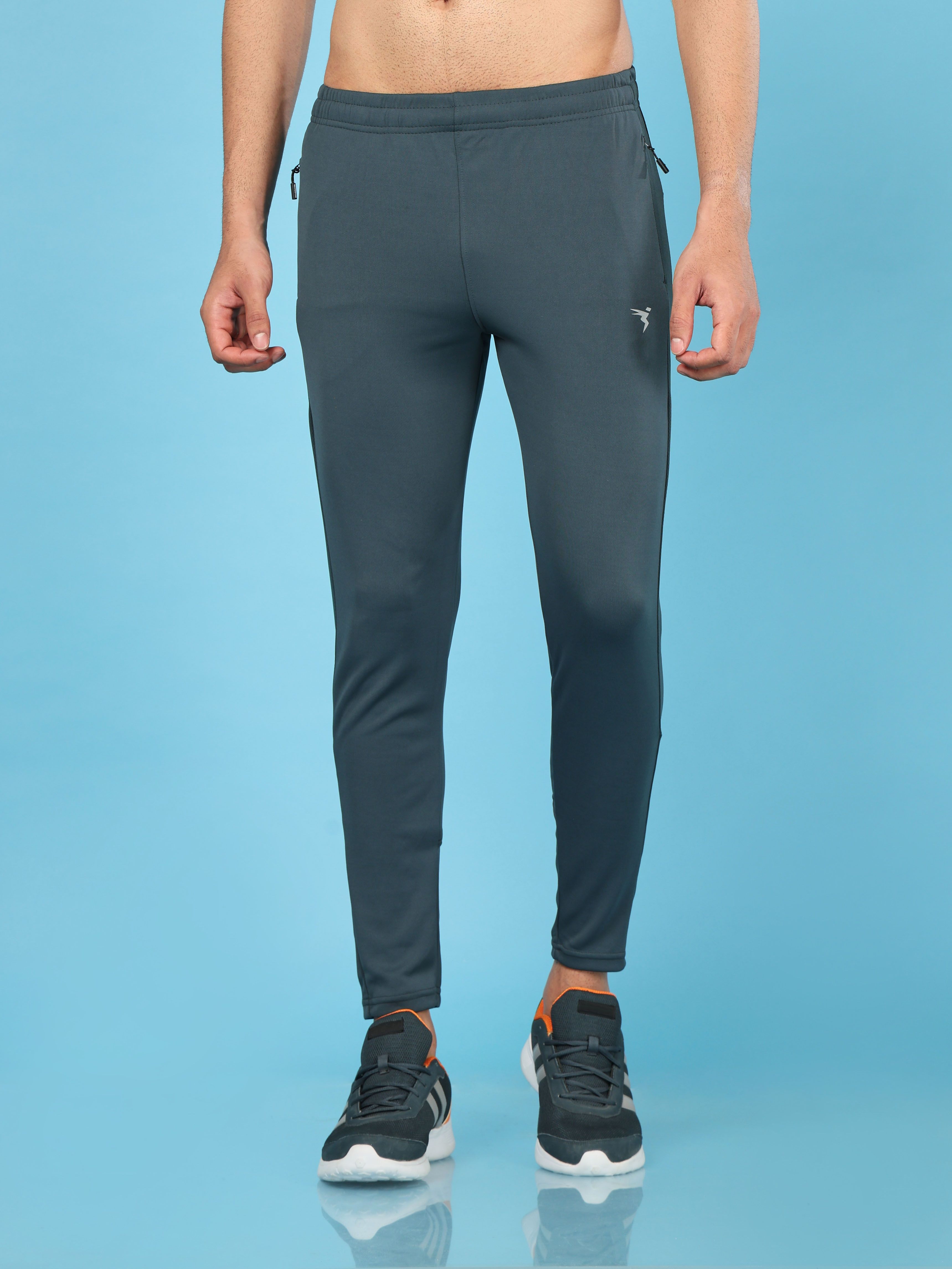 technosport Men Solid Green Track Pants-picture-25