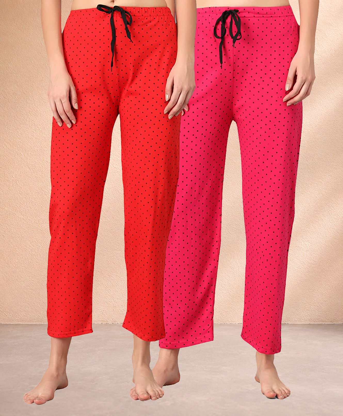 dreambe Pack of 2 Women Printed Multicolor Track Pants-picture-17