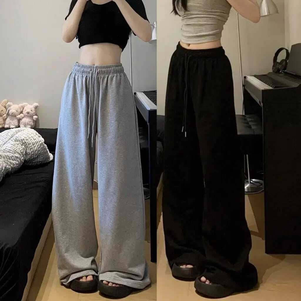 jagarments Pack of 2 Women Solid Grey, Black Track Pants-picture-14