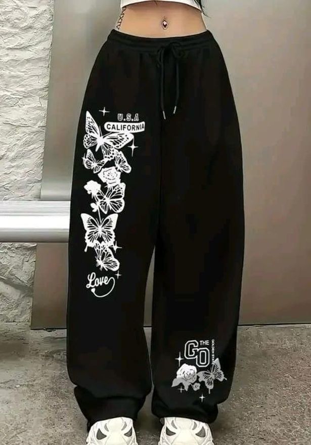 j&z Women Printed Black Track Pants-picture-18