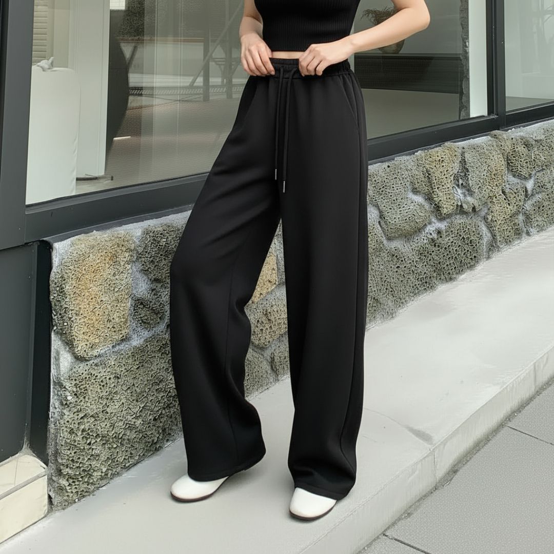 progeny Women Solid Black Track Pants-picture-34